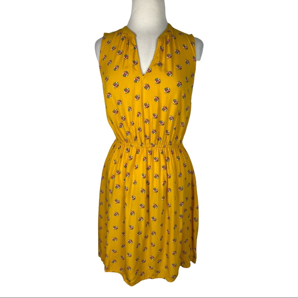 Old Navy Yellow Floral Dress